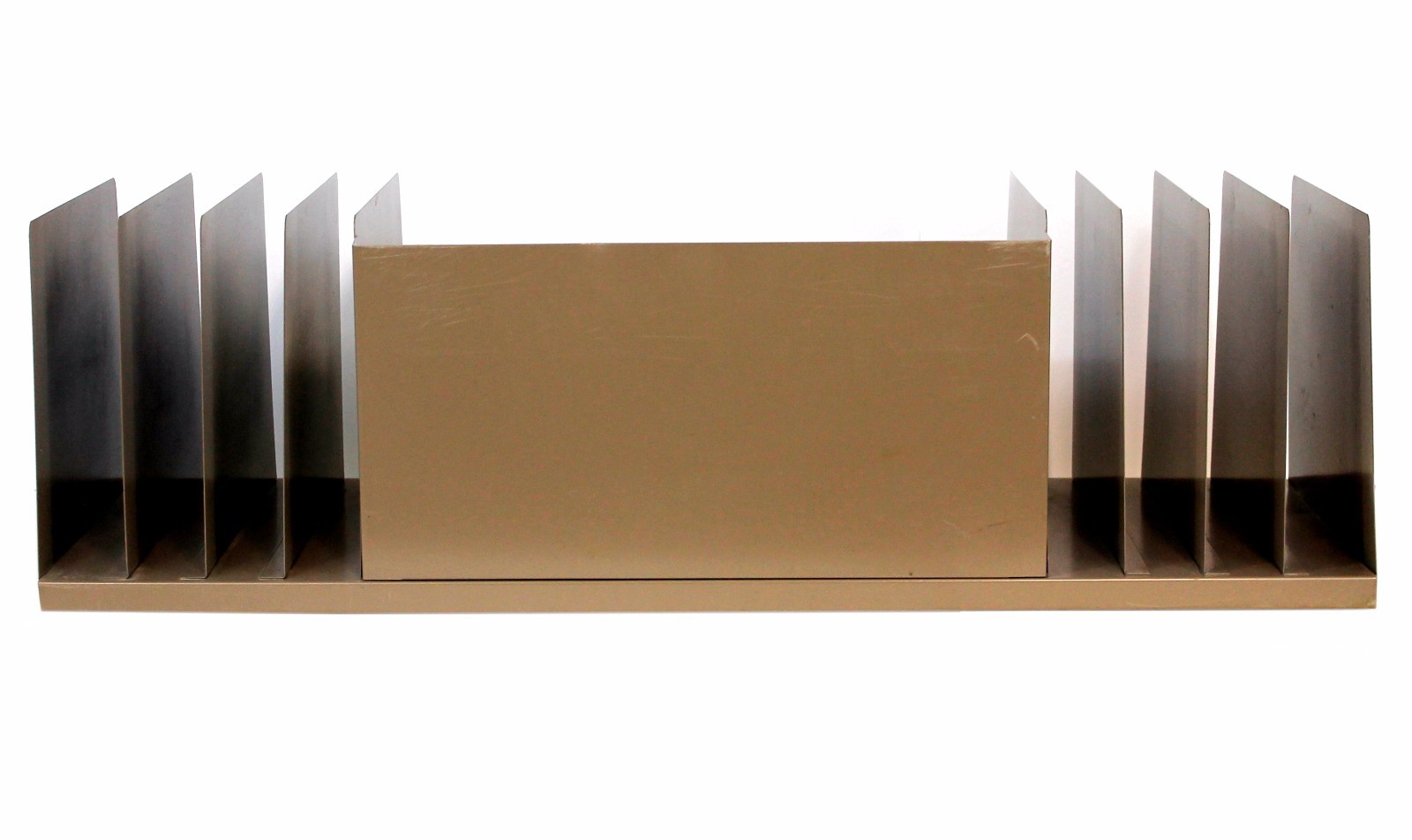 Steelmaster Lit Ning Jumbo Combination Desktop File Organizer Brown 7