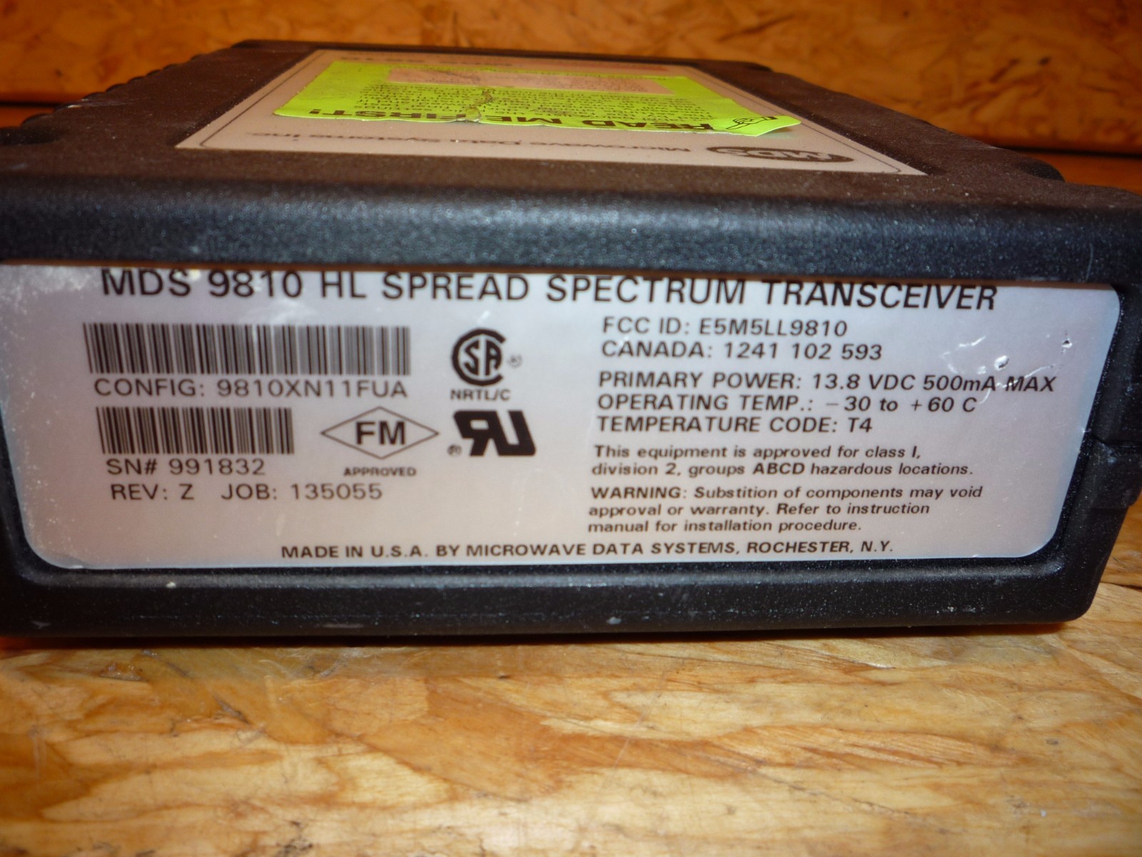 Microwave Data Systems Mds 9810 Hl Spread Spectrum Transceiver Res Content Global Inflow Inflowcomponent Cancel