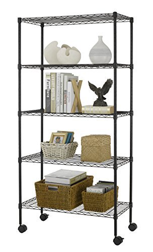 Finnkare Premium Heavy Duty 5 Tier Adjustable Metal Wire Shelving Picture 1 Of 5