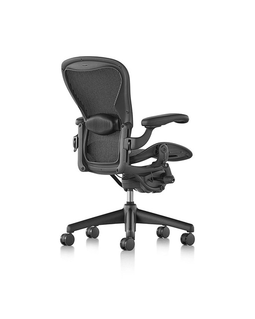 Herman Miller Aeron Office Chair Fully Loaded Size B Black Herman Miller Aeron Office Chair Black Fully Loaded Size B Open Box