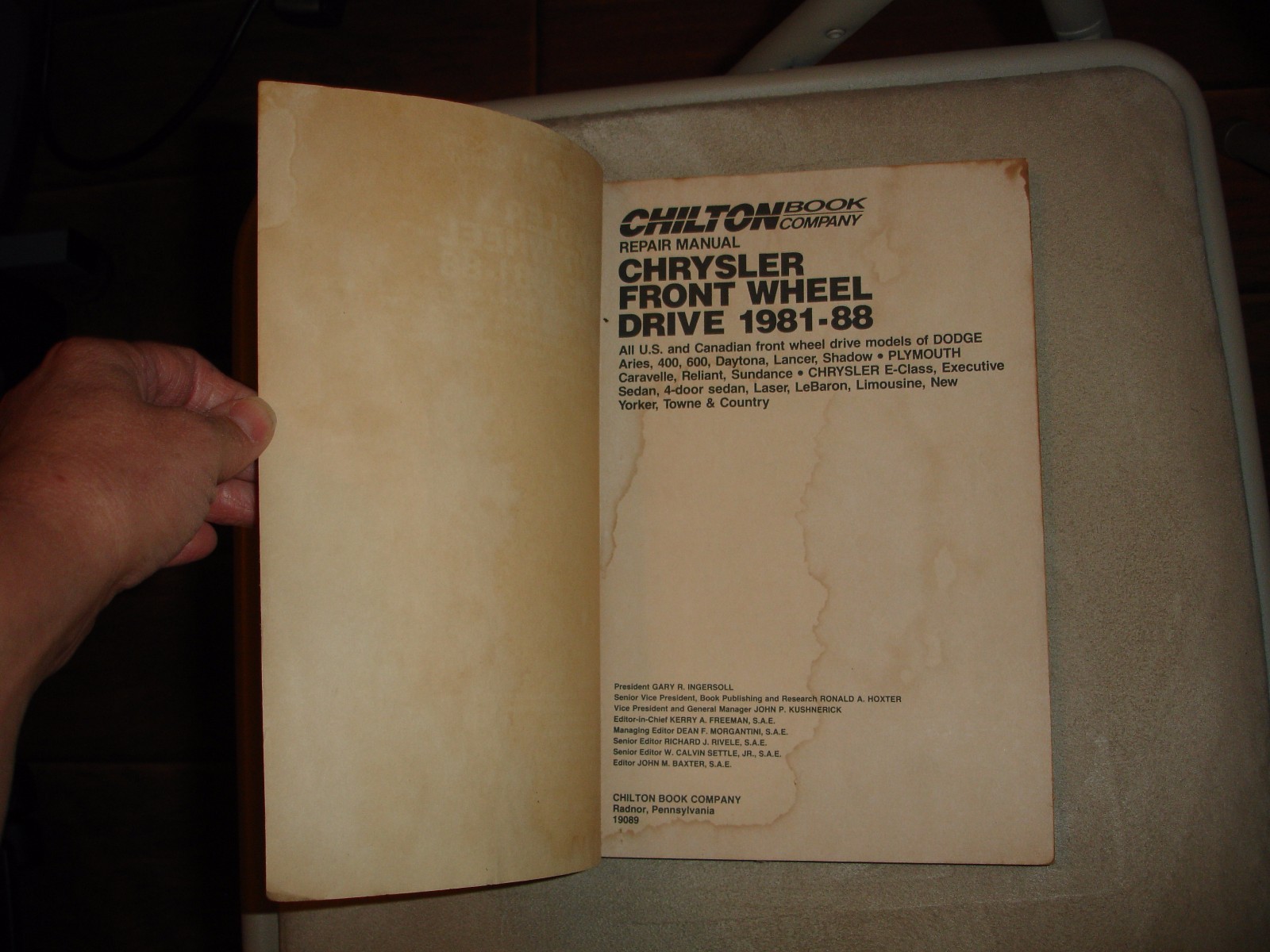 Chrysler Front Wheel Drive, 1981-88 by Chilton Automotive Editorial Staff ( 1988, Paperback) | eBay