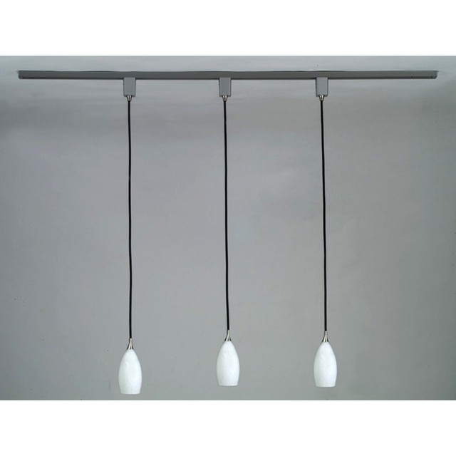 Royal Pacific 7916wh Ba 3 Light Track Pack W White Glass Pendants Royal Pacific Track Pack 3 White Glass Pendants Brushed Aluminum 7916wh Ba
