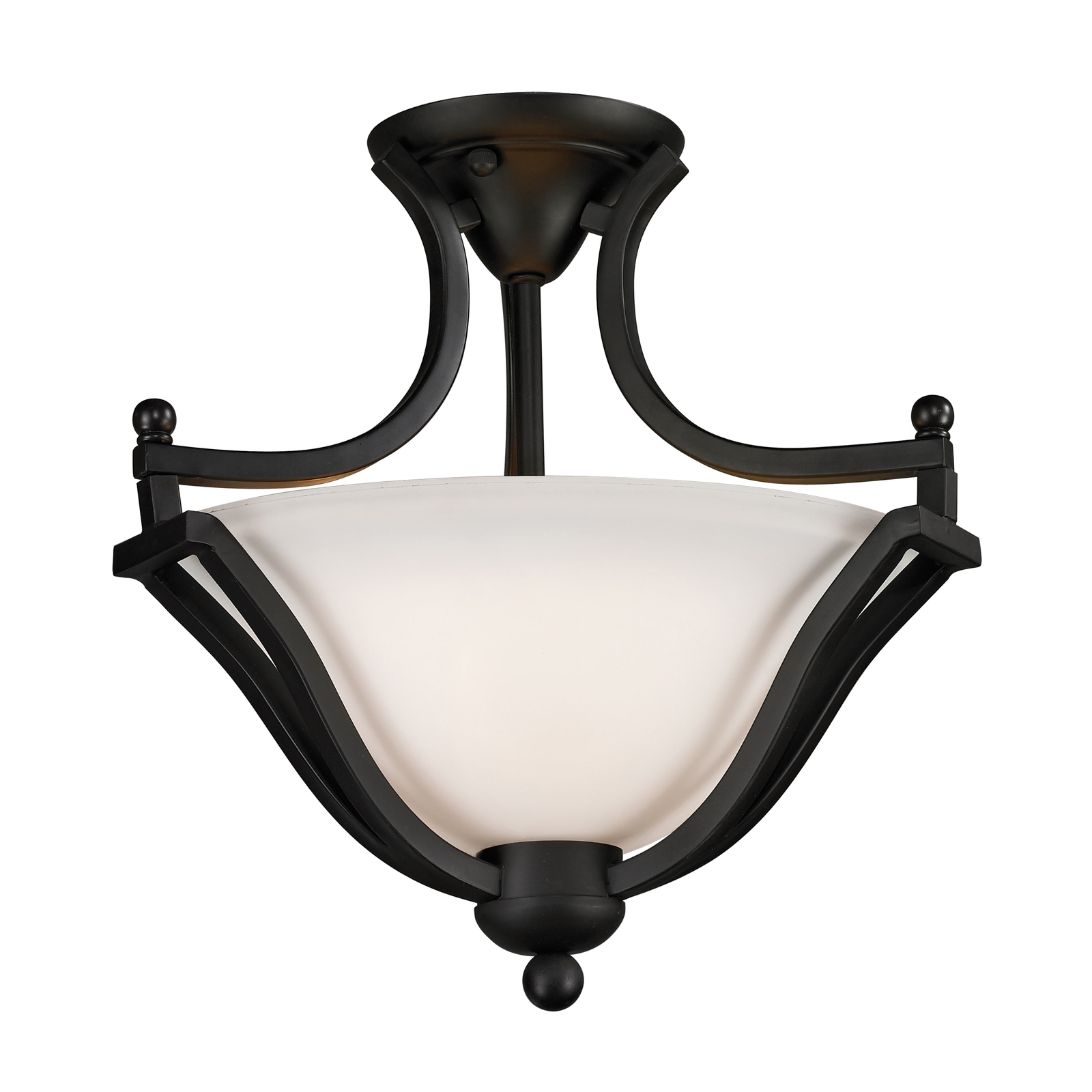 Z Lite Lagoon 2 Light Semi Flush Mount Matte Black Picture 1 Of 2