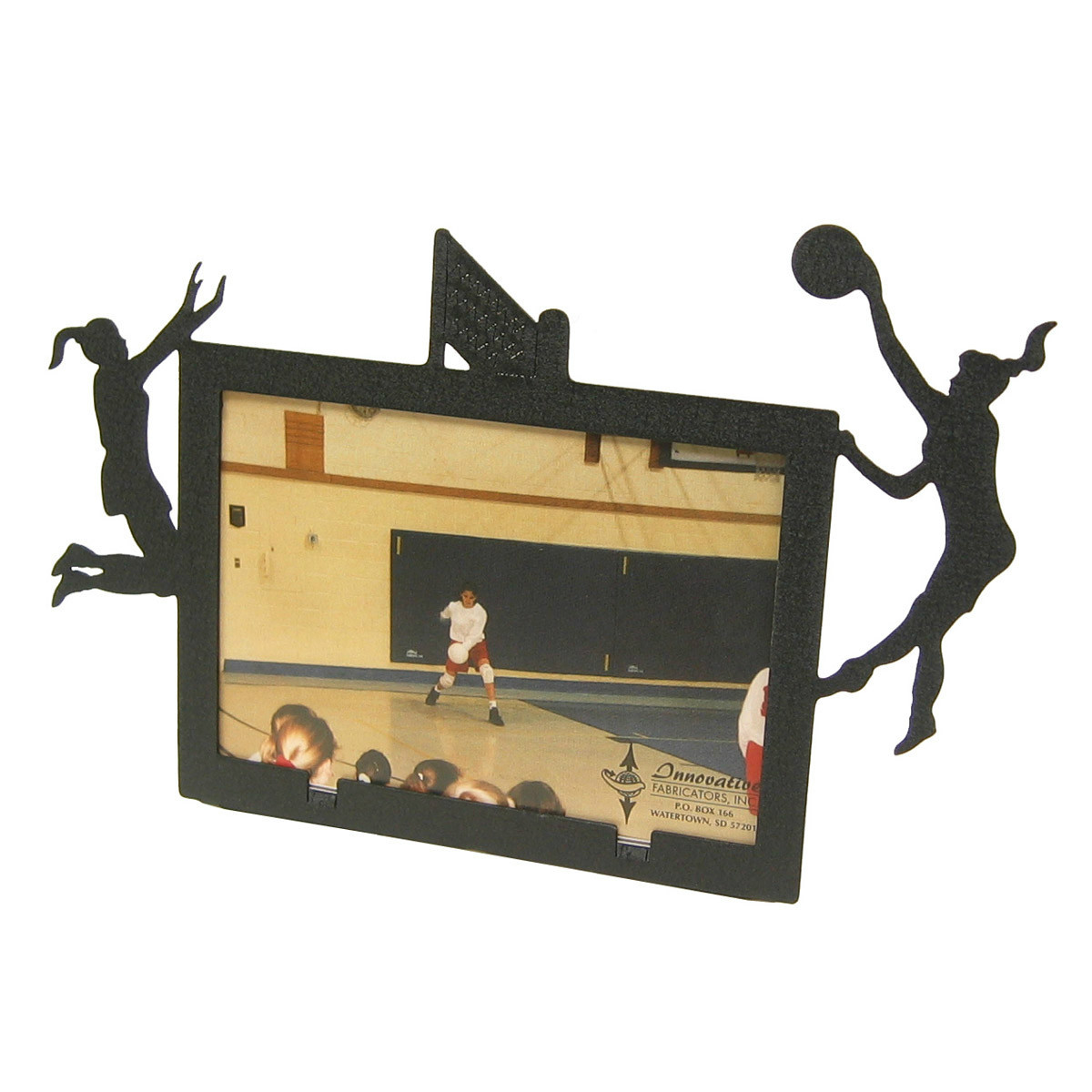 Girls Volleyball 3x5h Black Metal Picture Frame Picture 1 Of