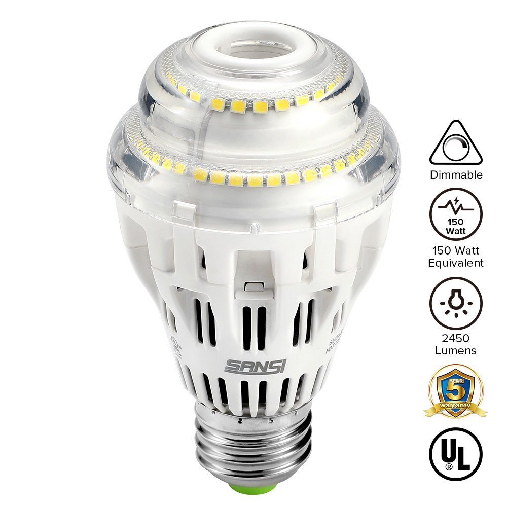 Sansi Daylight 17w Led Light Bulb 5000k 2450lm Dimmable Equal To 150 Picture 1 Of 9