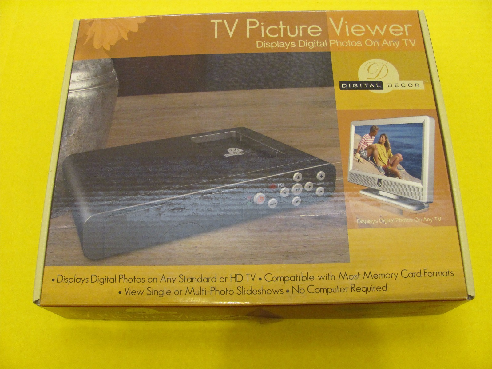 Digital Decor Tv Picture Viewer 9 Ons Usb A V W Remote A60p0019 Picture 1 Of 4