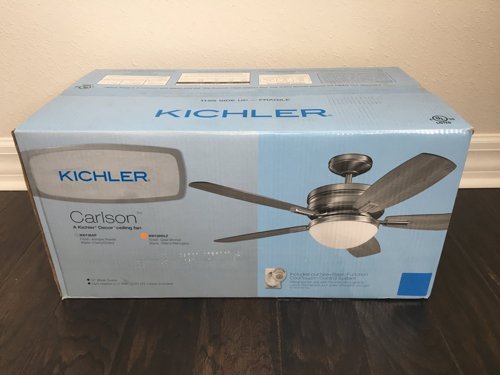 Kichler Lighting 300138olz Carlson Ceiling Fan 52 In Oiled Bronze 1