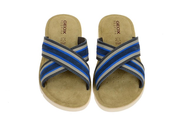 Geox U Glenn F Sandali a Punta Aperta Uomo Blu Lt l1r Geox U Glenn F Sandali a Punta Aperta Uomo Blu Lt l1r