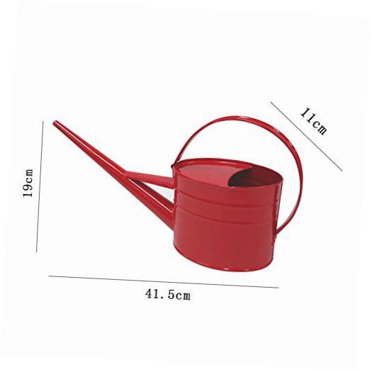 Calunce Hand Made Rustic Retro Textured 1 5l Long Spout Watering Can Hand Made Rustic Retro Textured 1 5l Long Spout Watering Can Red