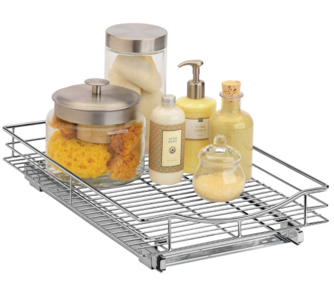 Lynk Professional 11 X 21 Roll Out Under Sink Drawer In Chrome Picture 1 Of 4