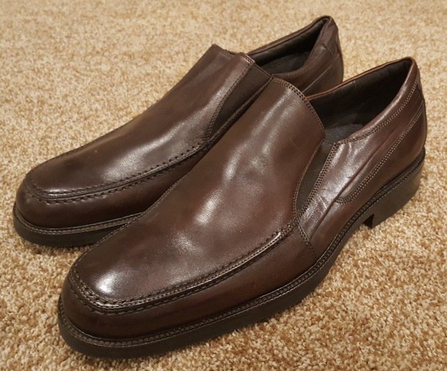 Johnston & Murphy Size 9 Brown Leather Loafers New Mens Shoes Johnston & Murphy Size 9 Brown Leather Loafers New Mens Shoes
