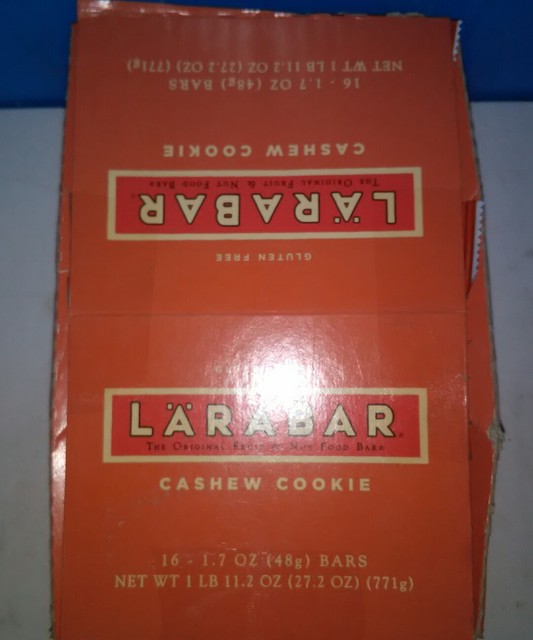 Larabar Cashew Cookie 16 17 Oz Bars Larabar Cashew Cookie 16 17 Oz Bars