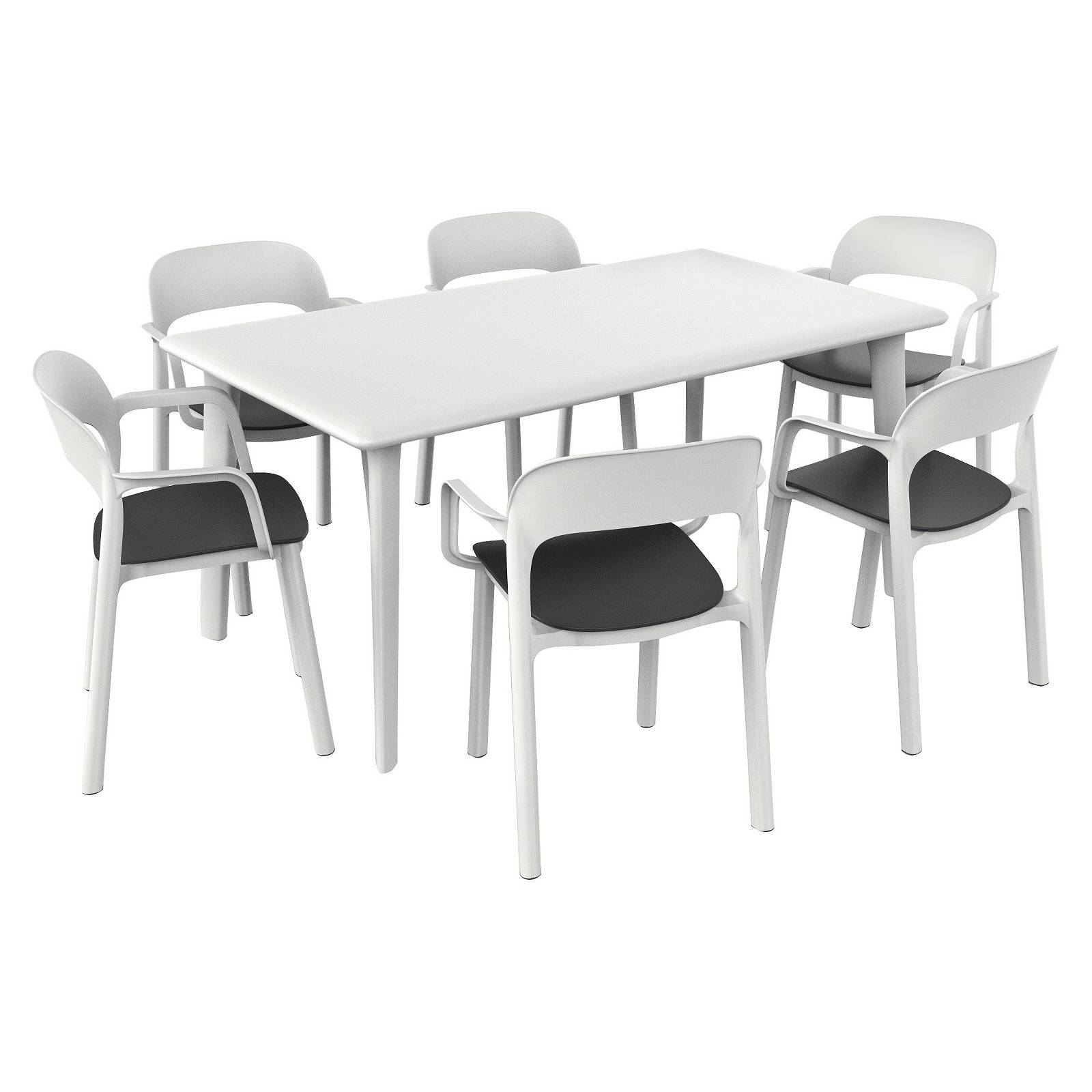 Resol Resin Dining Patio Table Rust Resistant Durable Weatherproof Brand New T