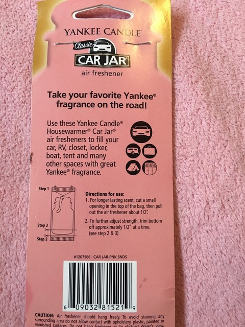 1- Yankee Candle Car Jar Air Freshener- Pink Sands | eBay 1- Yankee Candle Car Jar Air Freshener- Pink Sands | eBay