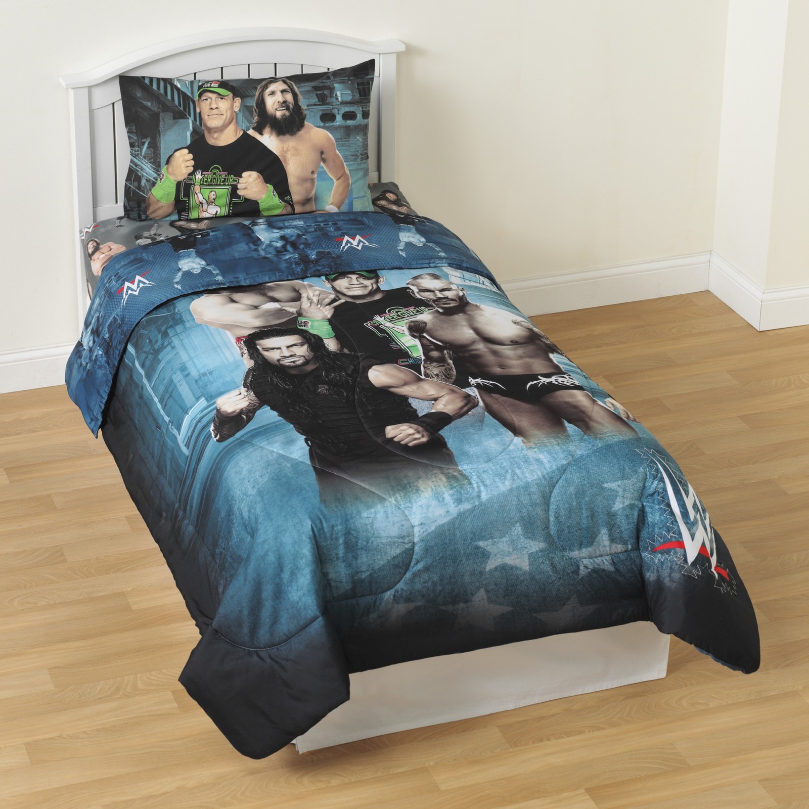 Wwe Kid Boy Bed Bedding Polyester Cozy Woven Plush Microfiber Twin Picture 1 Of 3
