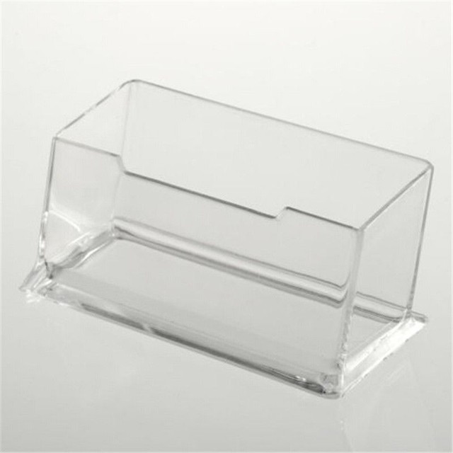 Clear Desktop Business Card Holder Display Stand Acrylic Plastic Clear Desktop Business Card Holder Display Stand Acrylic Plastic Desk Shelf Rr