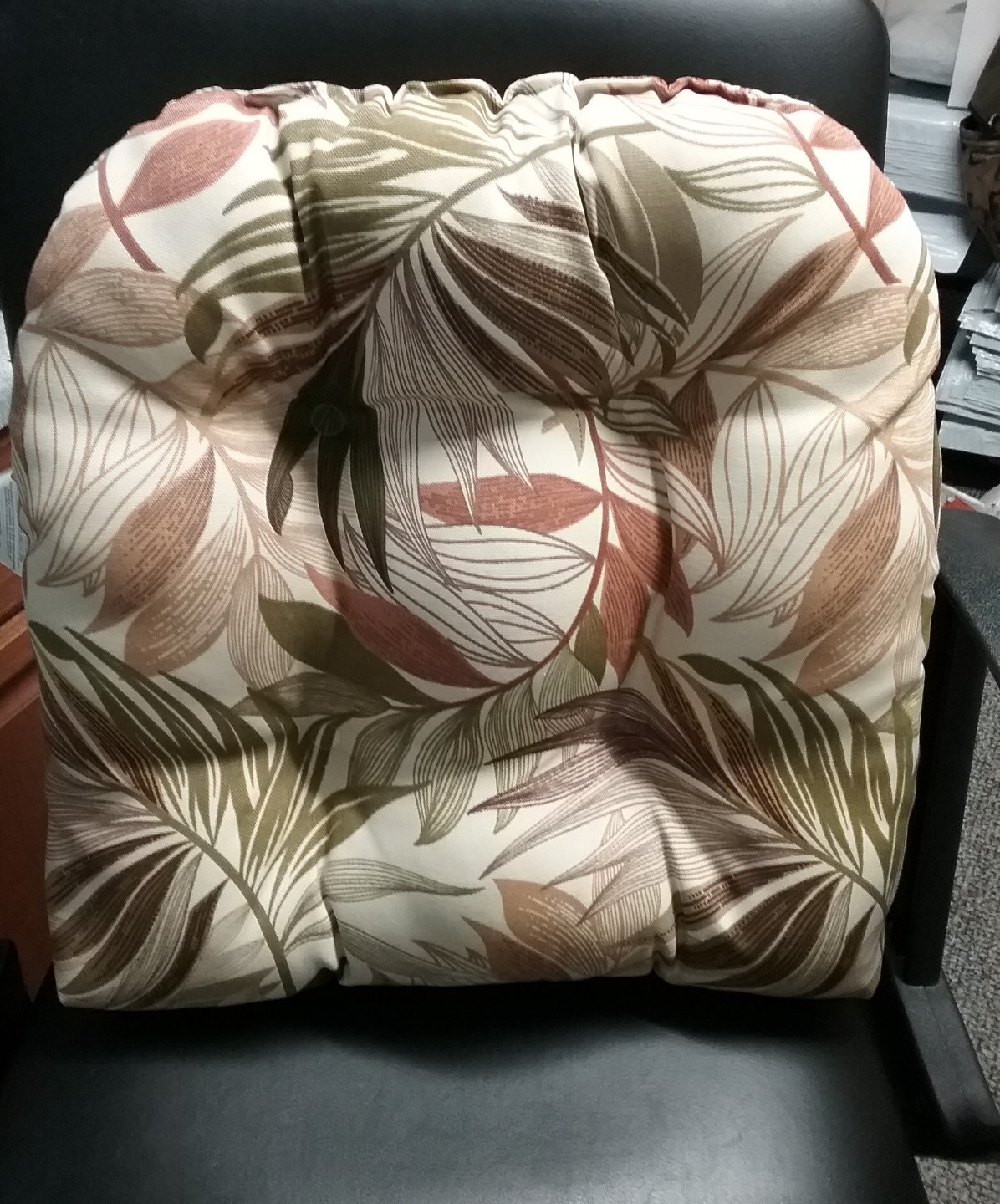 Jordan Manufacturing Outdoor Wicker Chair Cushion Oasis Nutmeg