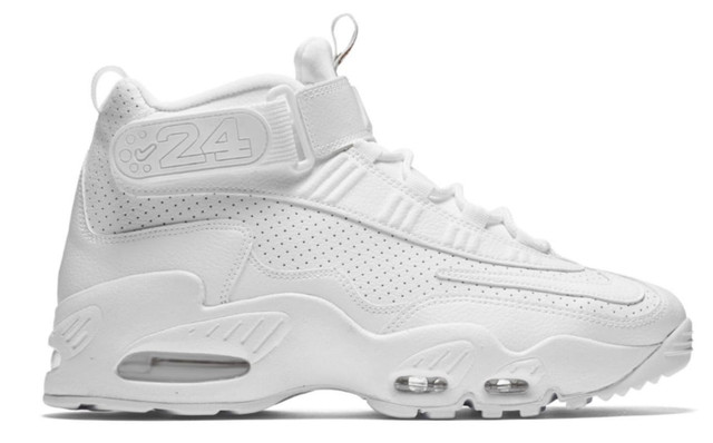 Nike Air Griffey Max 1 GS Big Kids 437353-107 White Gold Athletic ... Nike Air Griffey Max 1 InductKid GS White Gold #24 Leather 437353-107 Youth