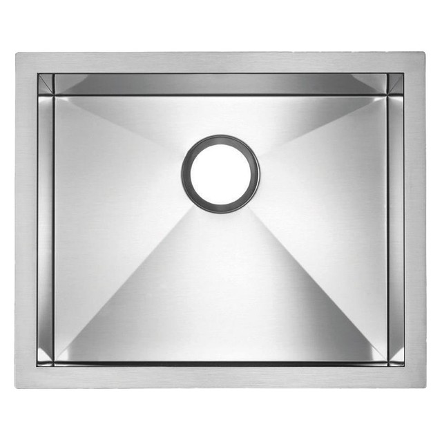 Blanco Microedge Single Bowl Undermount Stainless Steel Sink 516199 Blanco 516199 Micro Edge Undermount Single Bowl Kitchen Sink