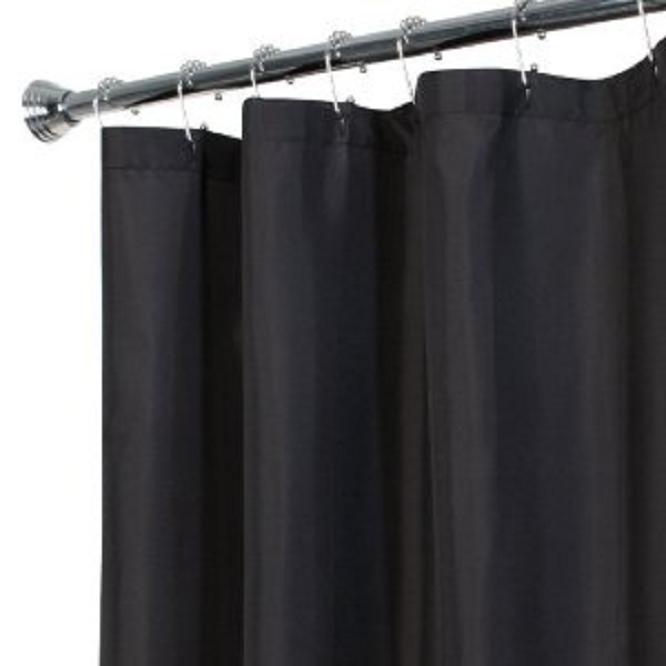 Better Home E7 Deluxe Heavy Weight 70x72in Black Vinyl Shower Brand New T