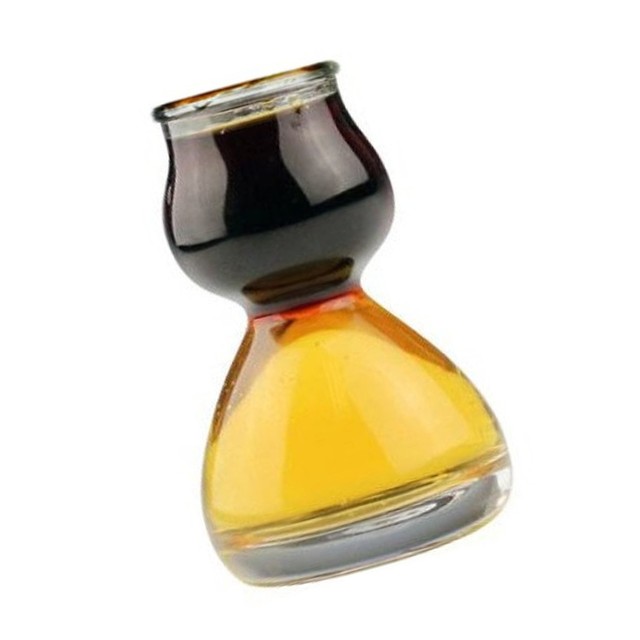 Quaffer Double Bubble Layered Shot Glass Plus Recipe Card Set Of 4 Quaffer Double Bubble Layered Shot Glass Plus Recipe Card Set Of 4