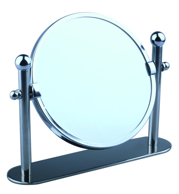 Swivel Chrome Magnifying Standing Pedestal Cosmetic Makeup Bathroom Swivel Chrome Magnifying Free Standing Pedestal Cosmetic Makeup Bathroom Mirror