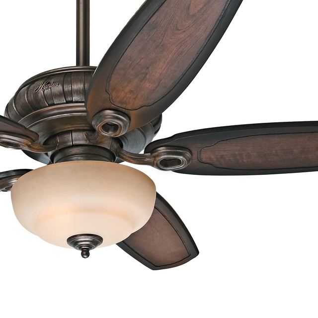 54 Hunter Formal Ceiling Fan Roman Sienna Finish Burnished Cherry 54 Hunter Formal Ceiling Fan Roman Sienna Finish Burnished Cherry Blades