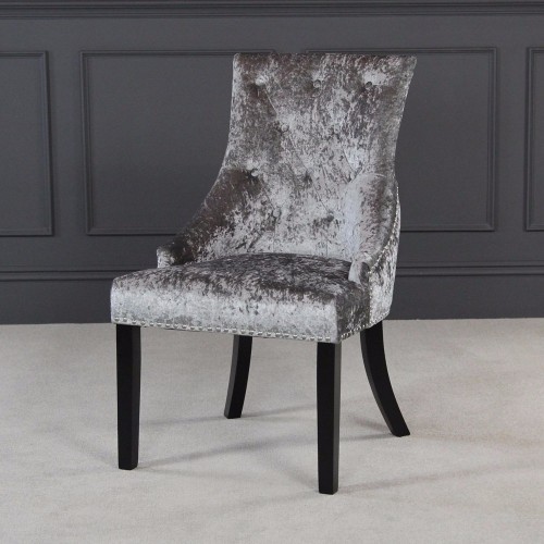 Scoop Back Dining Chair With Luxury Velvet Tufted Armchair Vintage ... Scoop Back Dining Chair With Luxury Velvet Tufted Armchair Vintage ...