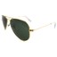 Ray-Ban Sunglasses Small Aviator 3044 L0207 Gold Green G-15