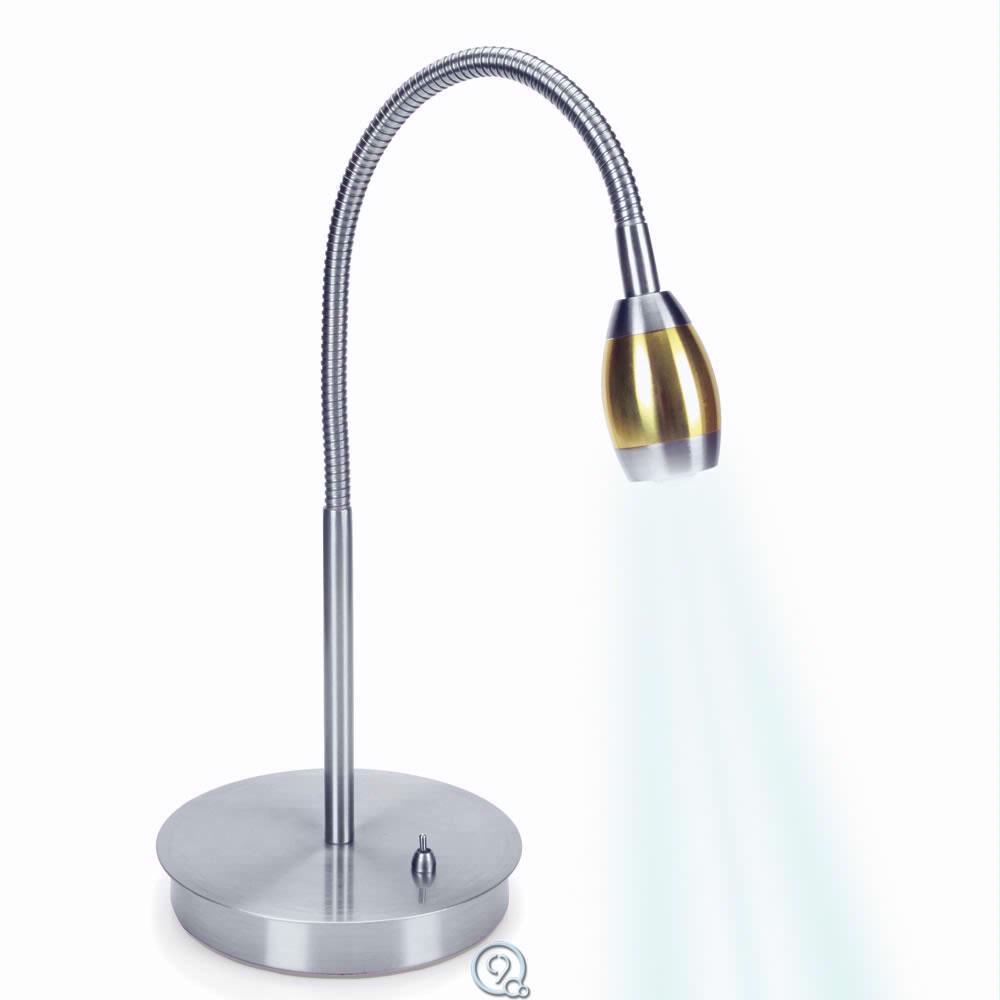 Brightness Zooming Natural Light Desk Lamp 10 000 Lux Nickel Finish Picture 1 Of 2