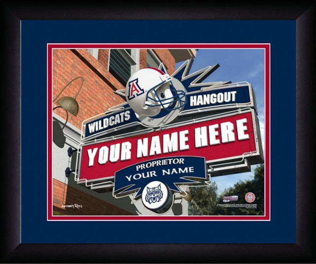 Ncaa Personalized Sports Pub Custom Framed Hangout Print Arizona Ncaa Personalized Sports Pub Custom Framed Hangout Print Arizona Wildcats