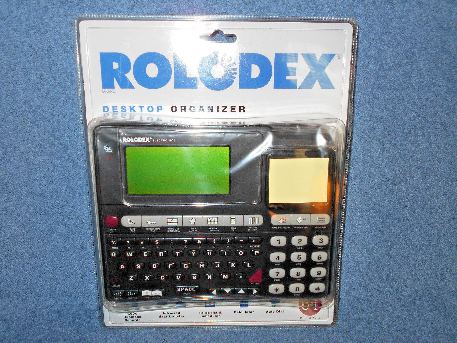 Rolodex Electronic 64k Desktop Organizer Rf 4264 Infra Red Data Picture 1 Of 10