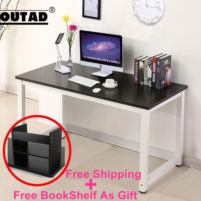 Wood Black Computer Desk Pc Laptop Table Study Home Office Furniture Wood Black Computer Desk Pc Laptop Table Workstation Study Home Office Furniture