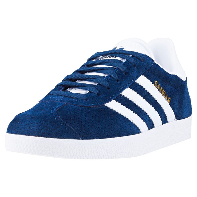 ADIDAS Gazelle da Donna Blu Pelle Scamosciata Casual LaceUp Scarpe Originali ADIDAS Gazelle da Donna Blu Pelle Scamosciata Casual LaceUp Scarpe Originali