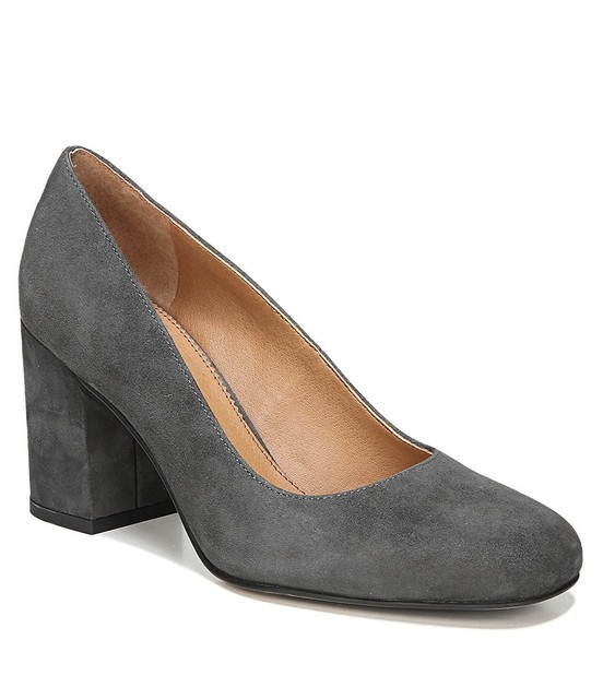 Franco Sarto Womens Taisley Leather Closed Toe Classic Pumps Grey Size 8.0 Franco Sarto Womens Taisley Leather Closed Toe Classic Pumps Grey Size 8.0