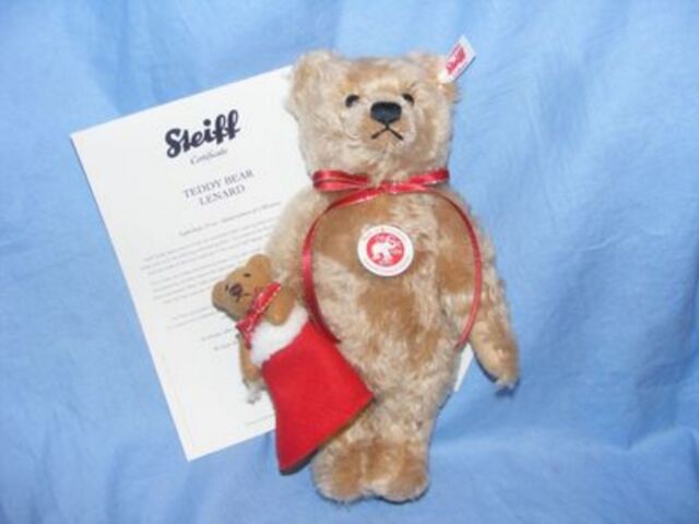 steiff christmas teddy bear