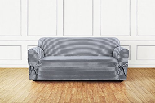 Sure Fit Horizontal Club Stretch 1 Pc Sofa Slipcover Ebay