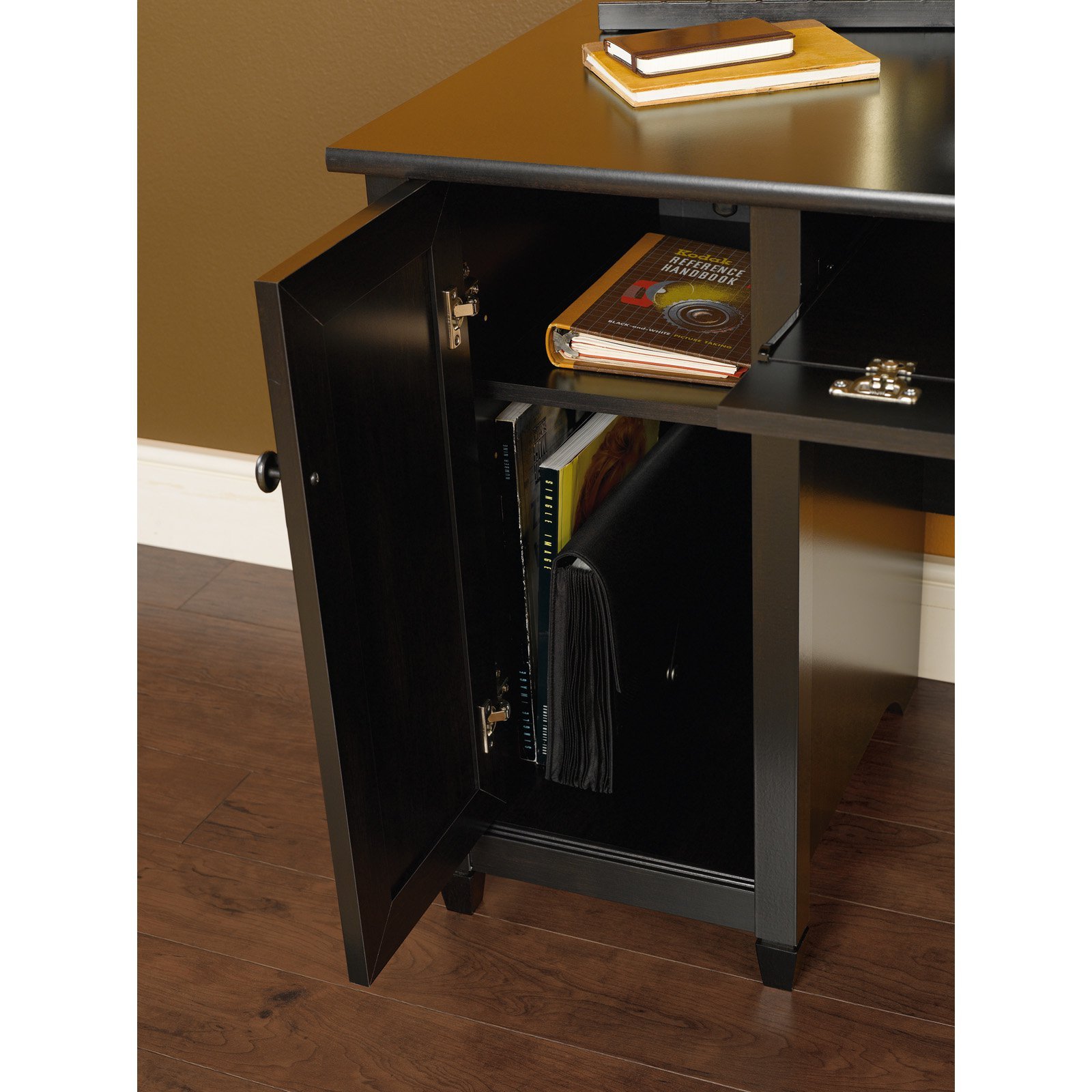 Sauder Edge Water Computer Desk Estate Black