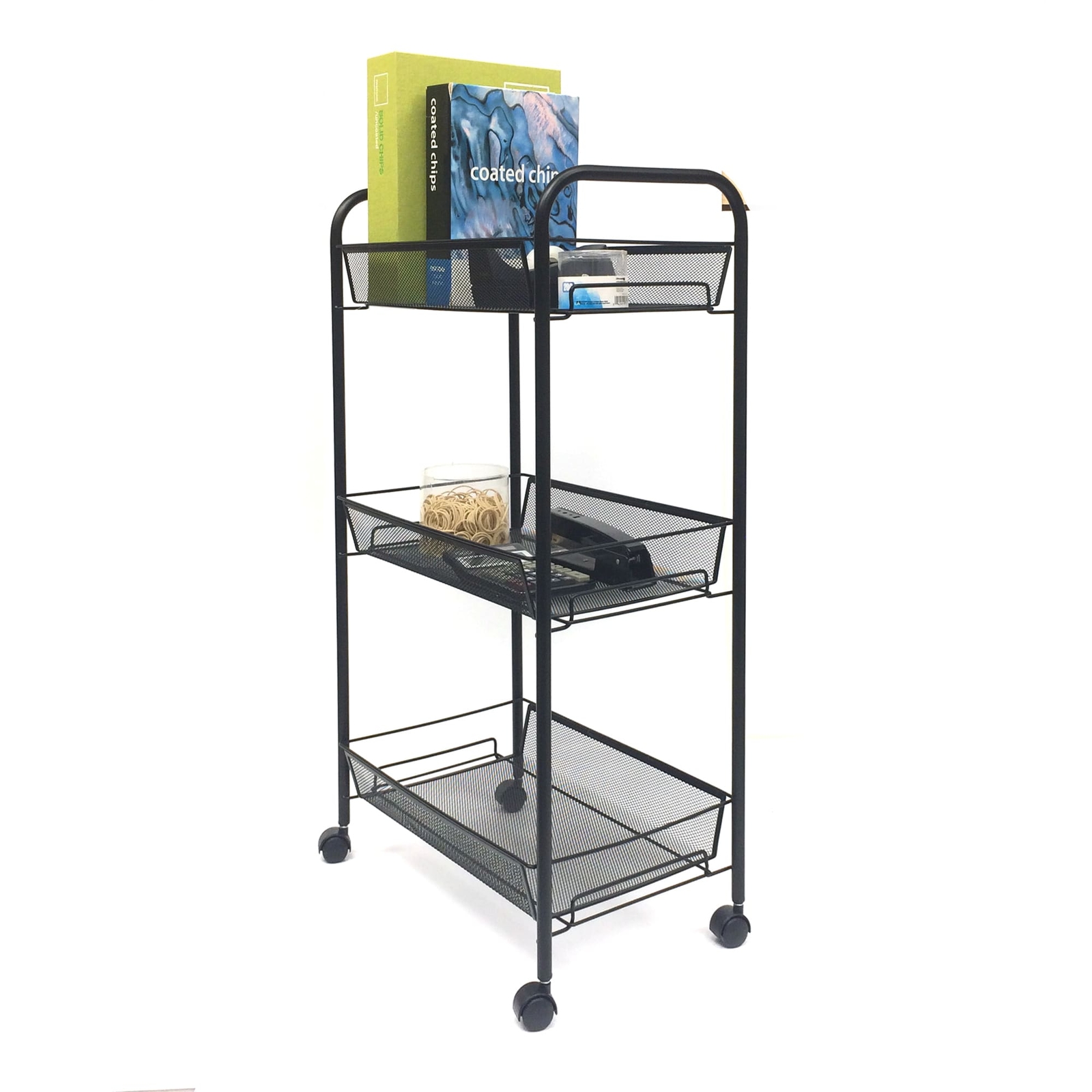 Rolling Metal 3 Shelf Utility Cart Roll Mesh Office Storage Organize Rolling Metal 3 Shelf Utility Cart Roll Mesh Office Storage Organize Doents Ebay