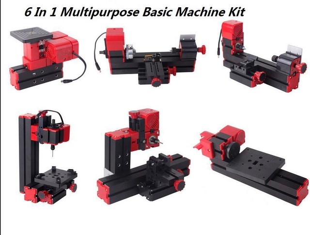 Mini Multipurpose Machine 6 In 1 Kit Wood Soft Metal Woodworking Diy Mini Multipurpose Machine 6 In 1 Kit Wood Soft Metal Woodworking Diy Tool Lathe
