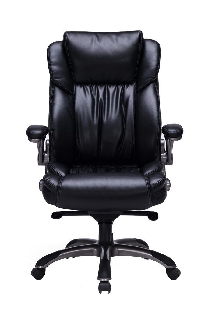 Viva Office High Back Bonded Leather Executive Chair With Flip Up Picture 1 Of 8