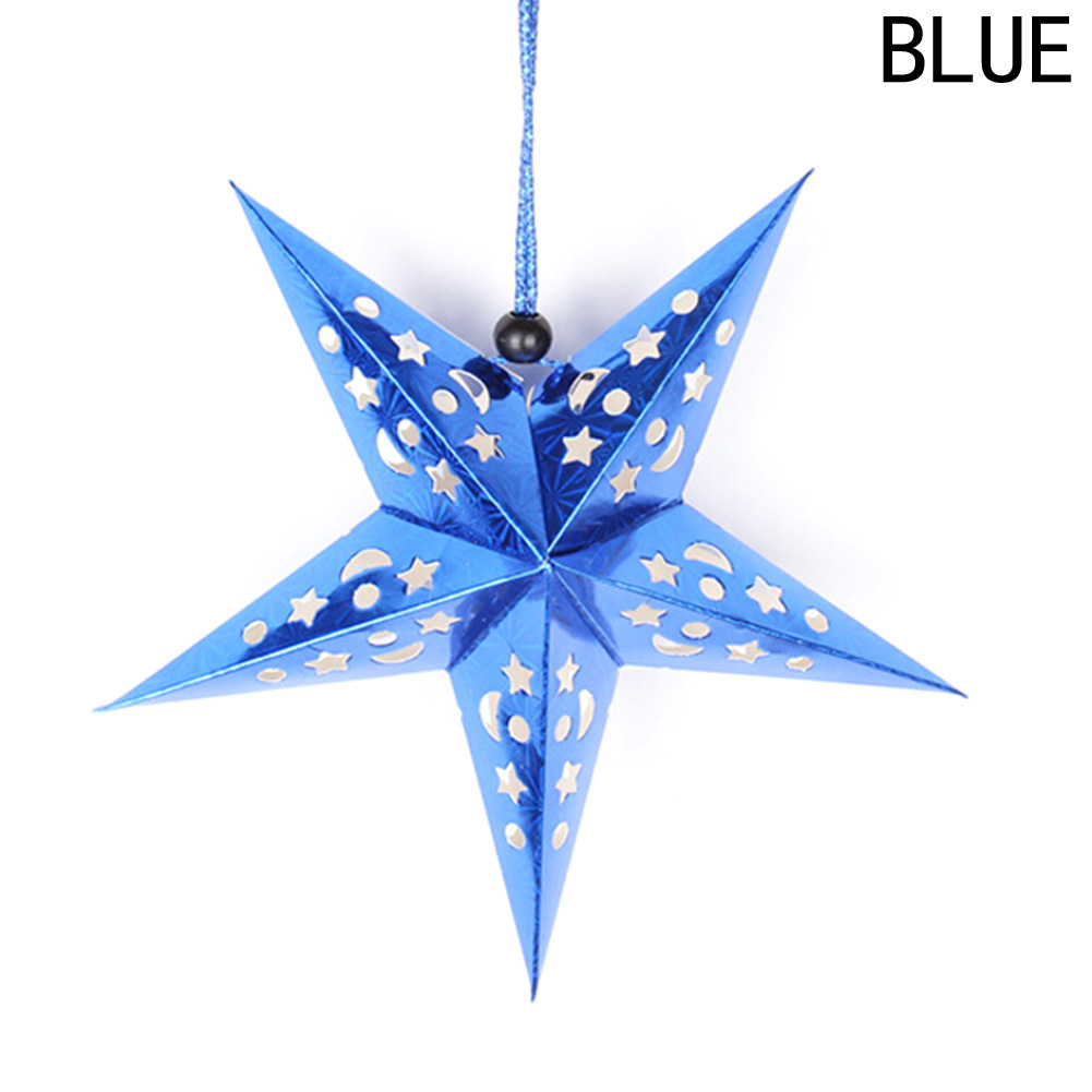 Pentagram Lampshade 3d Paper Star Lantern Wedding Xmas Hanging Diy 6 Picture 11 Of