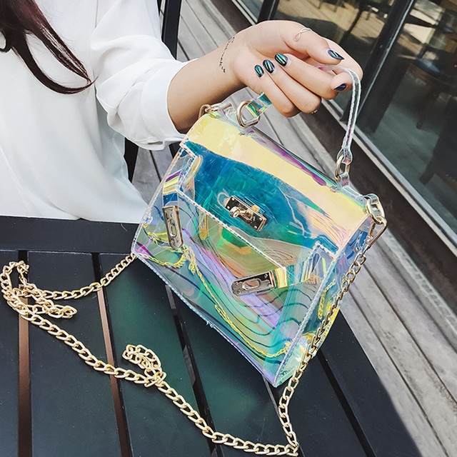 Womens Fashion Clear Tote Messenger Cross Body Shoulder Jelly Bag New Womens Fashion Clear Tote Messenger Cross Body Shoulder Jelly Bag Handbag Uk