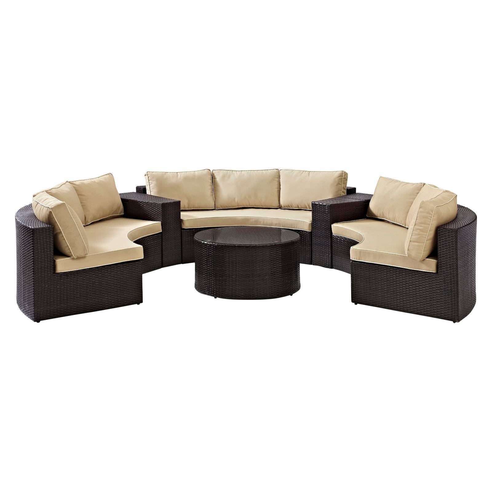 Crosley Furniture Ko70036br Catalina 6 Piece Outdoor Wicker Seating Brand New T