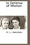 NEW In Defense Of Women BOOK (Hardback) Free P&H