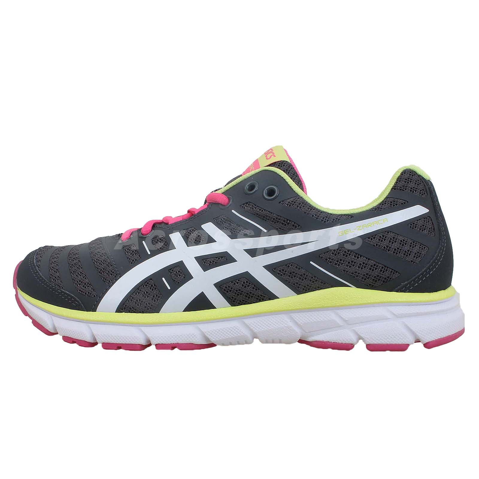 Asics Gel Zaraca 2 II Grey White Neon Pink Women Running Shoe Sneaker T3A9N 9801 Asics Gel Zaraca 2 II Grey White Neon Pink Women Running Shoe Sneaker T3A9N 9801