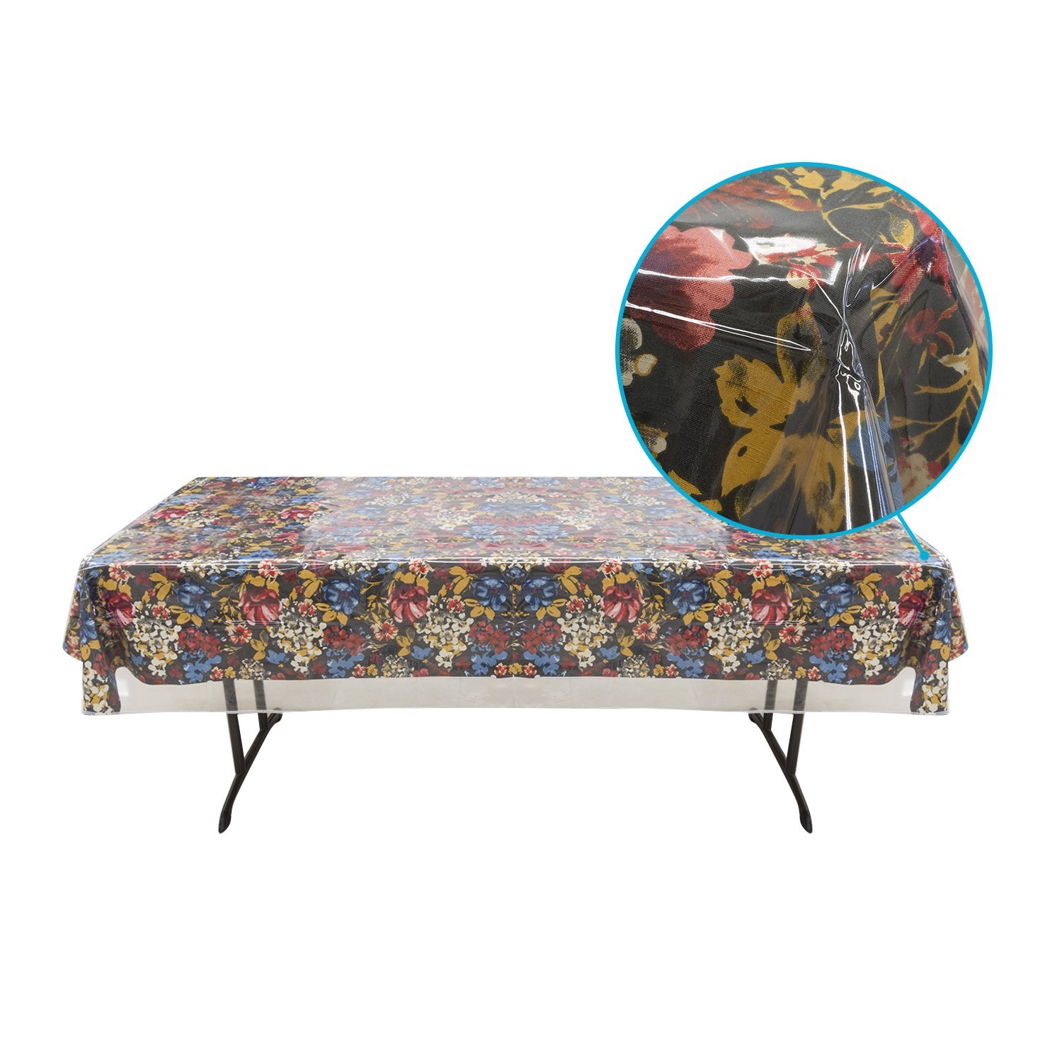Benson Mills Clear Plastic Tablecloth 60x108 Oblong Picture 1 Of 12