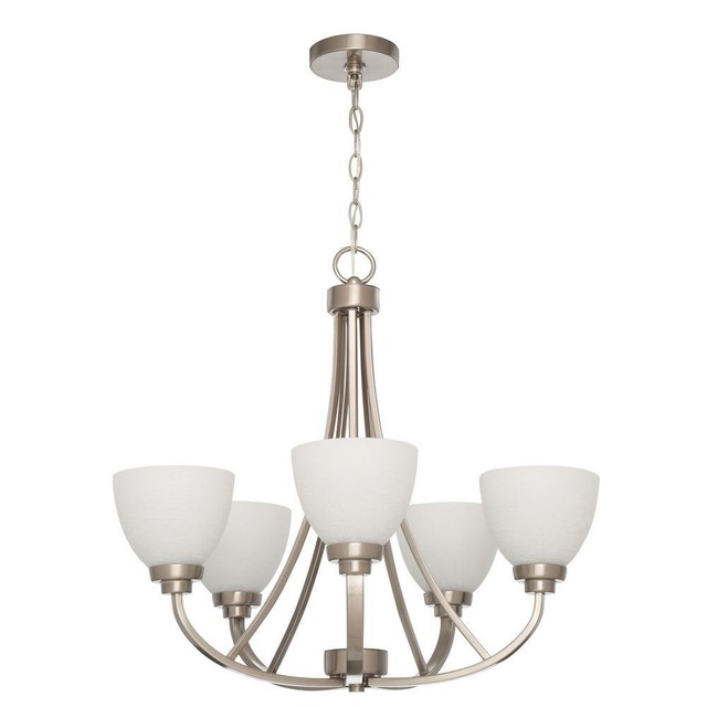 Www Hamptonbay Com Lighting Home Design Ideas Hampton Bay Hdp12055 Hastings 5 Light Chandelier Brushed Steel Ebay
