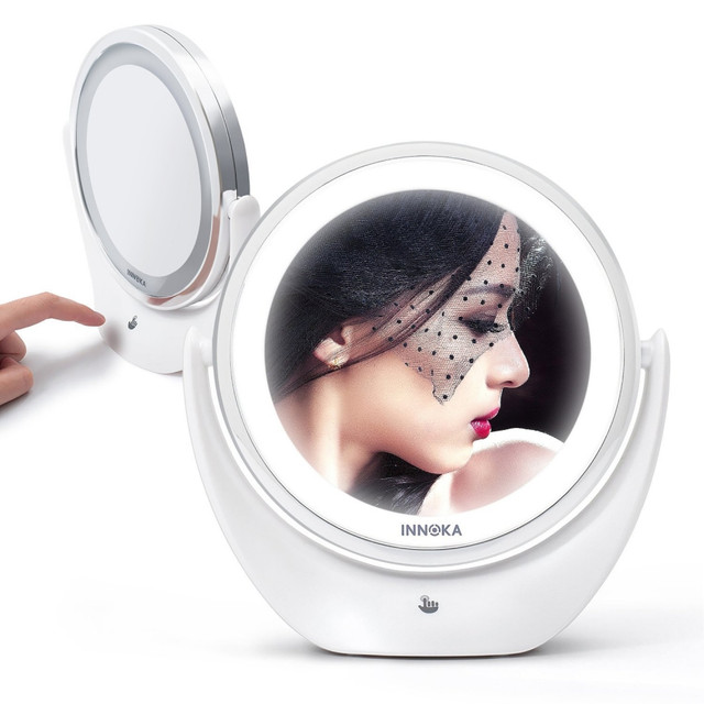 Innoka Makeup Mirror Led Adjule Light 1x 5x Magnifying Double Innoka Makeup Mirror Led Adjule Light 1x 5x Magnifying Double Sided Vanity