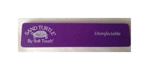 Soft Touch Sand Turtle Nail Files File Purple Fine Disinfectable120 Soft Touch Sand Turtle Nail Files File Purple Fine Disinfectable120 Grit 3